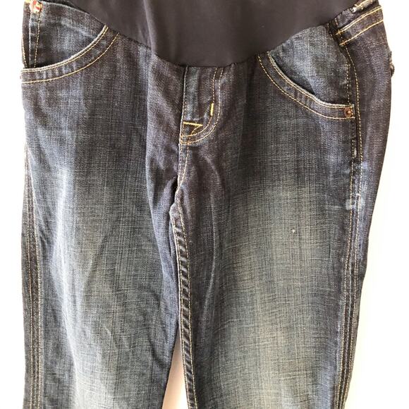 Hudson X Pea In The Pod Jeans Womens 29x28 Blue Maternity Bootcut Dark Wash - Picture 5 of 16